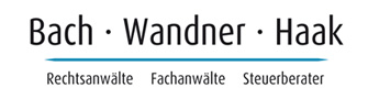 Kanzleilogo Bach Wandner Haak, Rechtsanwälte Fachanwälte Steuerberater