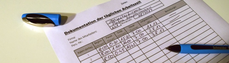 Dokumentation der Arbeitszeit wegen Mindestlohn