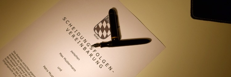 Anwalt Scheidungsfolgenvereinbarung