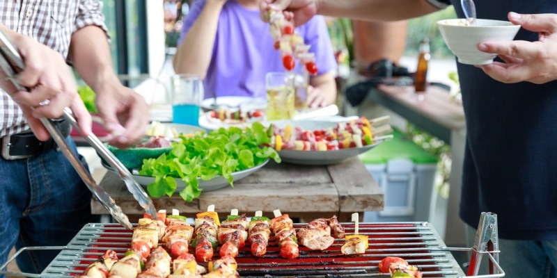 Grillfest zusammen mit Freunden