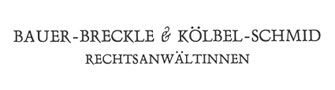 Kanzleilogo Rechtsanwältinnen Bauer-Breckle & Kölbel-Schmid