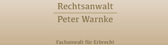 Kanzleilogo Rechtsanwaltskanzlei Peter Warnke