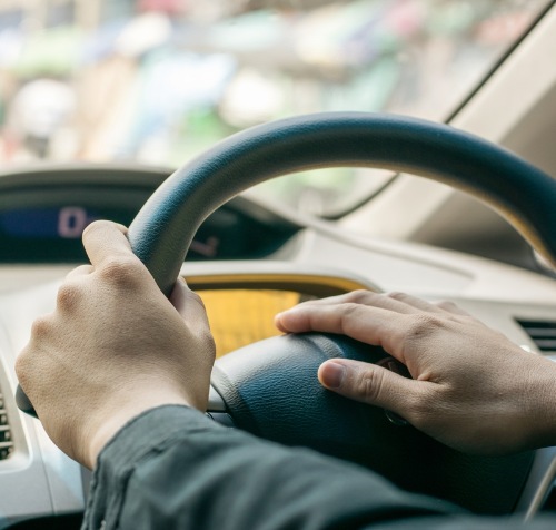 Hupender Autofahrer