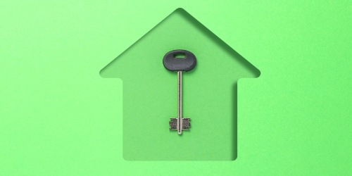 Konzeptbild Haus Schlüssel